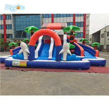 Load image into Gallery viewer, YARD Rainforest Bounce House Inflatable Summer Water Pool Slide PVC Material with Blower