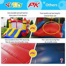 Load image into Gallery viewer, YARD Bounce House Dual Slide 12.1'x8.9'x7' PVC tarpaulin with blower - Yardinflatable