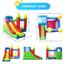 Load image into Gallery viewer, YARD Bounce House Bouncy Castle 11.5'Lx9.8'Wx8.9'H Vinyl and Nylon with Blower - Yardinflatable