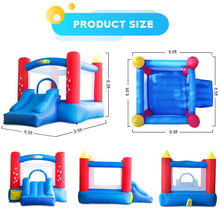 Load image into Gallery viewer, YARD Bounce House Slide 9.5'Lx6.6'Wx6.6'H Nylon Oxford with Blower - Yardinflatable