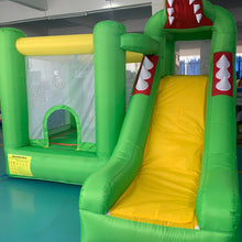 Load image into Gallery viewer, YARD Green Dinosaur Bounce House Inflatable Slide