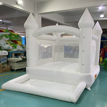 Load image into Gallery viewer, YARD White Wedding Bounce House Inflatable Bouncer Pool Pit with Blower