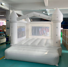 Load image into Gallery viewer, White Bounce House Bouncy Castle Inflatable Bouncer Party Use with Blower