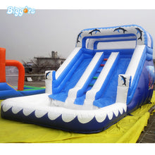 Load image into Gallery viewer, YARD Super Dual Lane Inflatable Water Park Slide Bouncer PVC Material for Commercial Use