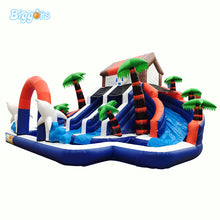 Load image into Gallery viewer, YARD Rainforest Bounce House Inflatable Summer Water Pool Slide PVC Material with Blower