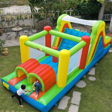 Load image into Gallery viewer, YARD Rainbow Inflatable Obstacle Course Bounce House with Blower