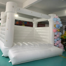 Load image into Gallery viewer, YARD White Wedding Bounce House Inflatable Bouncer with Blower