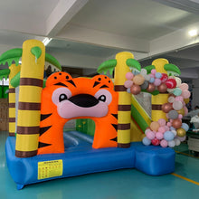 Load image into Gallery viewer, YARD Residential Tiger Bounce House Slide Inflatable Bouncer with Blower