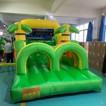 Load image into Gallery viewer, YARD Happy Jungle Obstacle Course Bounce House Inflatable Bouncer with Blower