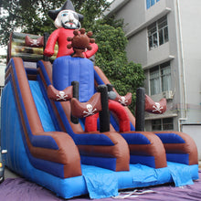 Load image into Gallery viewer, YARD Pirate Inflatable Slide Bounce House PVC Material for Outdoor with Blower for Sale