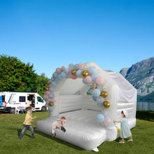 Load image into Gallery viewer, YARD White Bounce House Wedding Inflatable Bouncer with Blower 13x13ft