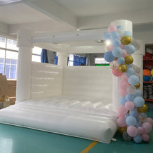 Load image into Gallery viewer, YARD White Wedding Bounce House Inflatable Bouncer with Blower
