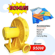 Load image into Gallery viewer, YARD Happy Jungle Obstacle Course Bounce House Inflatable Bouncer with Blower
