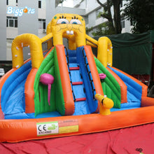 Load image into Gallery viewer, YARD SpongeBob Dual Inflatable Water Slide Bounce House PVC Material with Blower for Sale

