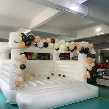 Load image into Gallery viewer, white wedding bounce house
