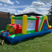 Load image into Gallery viewer, YARD 6096 Rainbow Racer Bounce House Obstacle Course with Blower
