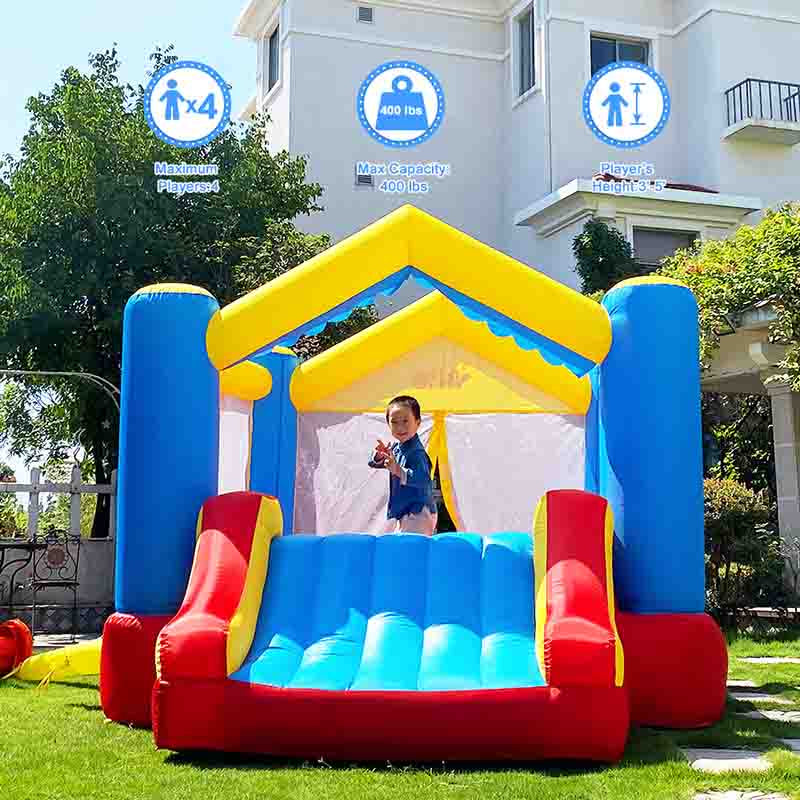 YARD 6209 Super Slide Inflatable Jumper with Blower – yardbouncehouse